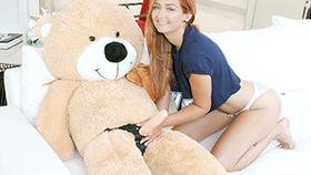 Immature Spinner Caught Fucking a Teddy Bear